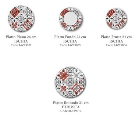 PIATTO ISCHIA SERVIZIO 18PZ DECORO BALANCE