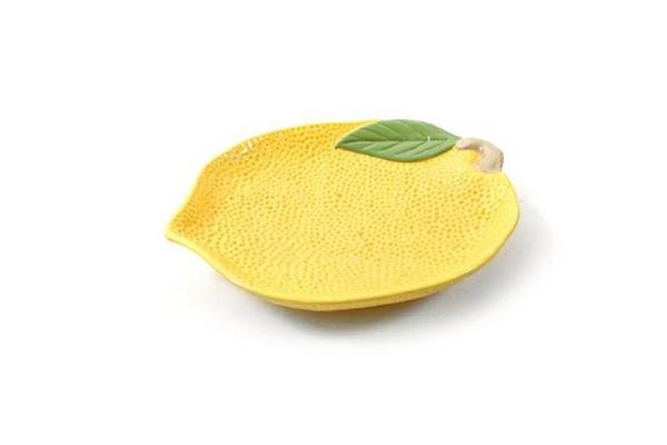 PIATTO IN CERAMICA LIMONE 24,5X20XH3,5CM