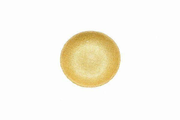 PIATTO IN VETRO COTTON 16,5CM COLORE ORO