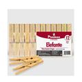 PINZA BUCATO LEGNO ELEFANTE 12 PZ