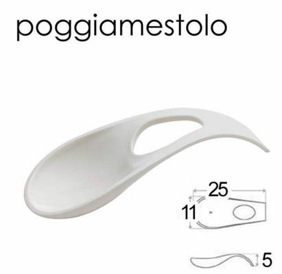 POGGIAMESTOLI ACRILICO 11X25CM COLORE BIANCO