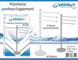 PORTA ASCIUGAMANI 3BARRE 87X35CM 2 COLORI ASS.