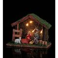 PRESEPE 6 STATUE PORCELLANA CON LED 23 X 10 X H16 CM