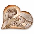 QUADRO HEART HOLY KISS BROWN 40X50CM