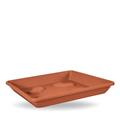 SOTTOVASO QUADRATO 25 CM COLORE TERRACOTTA