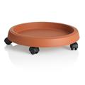 SOTTOVASO CON RUOTE CM 35 COL. TERRACOTTA BAMA