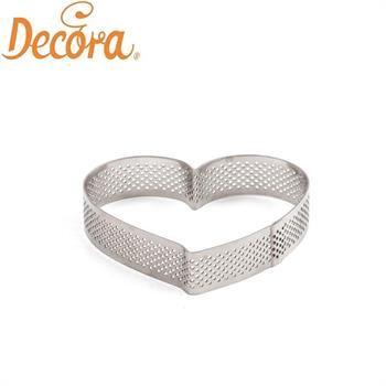 SAGOMA INOX MICROFORATA CUORE 24 X 22 X H 3,5 CM