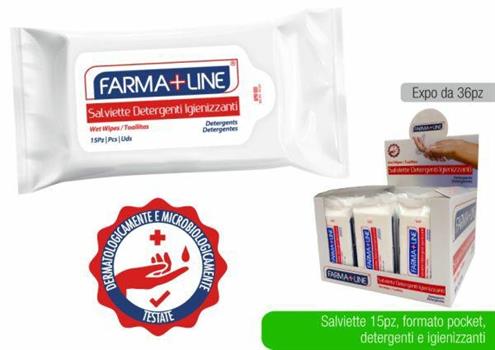 SALVIETTE IGIENIZZANTI 15PZ FARMALINE