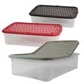 SCATOLA STORAGE BOX MAREA 58X39X15CM COLORI ROSSO/TORTORA/MO