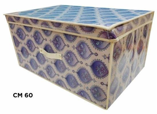 SCATOLA PORTABIANCHERIA TNT 60X40X30CM LAVANDA