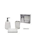 SET DA BAGNO 3 PZ COLORE BIANCO