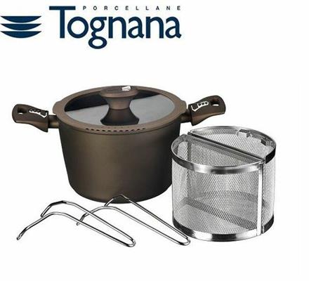 PENTOLA DIAMANTEA BRONZO SET PASTA 22CM MULTI TOGNANA