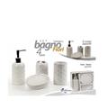 SET BAGNO CERAMICA FIORI SET 4 PZ COLORI ASS