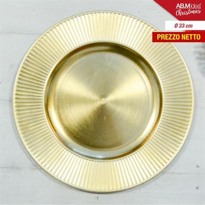 SOTTOPIATTO NATALIZIO 33CM COLORE ORO