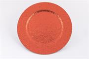 SOTTOPIATTO SHINY GLITTER ROSSO D.33CM