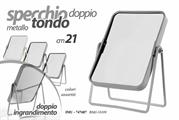 SPECCHIO DOPPIO IN METALLO 15X8X21CM