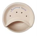 SPONZAPANE TERRACOTTA SMALTATO CON MEZZALUNA CM22