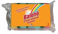 SPUGNA BALENO ABRASIVA COLORATE CONF. 5PZ