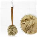 SPUGNA SCRUB BEIGE CON MANICO LEGNO