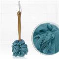 SPUGNA SCRUB BLU CON MANICO LEGNO