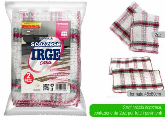 STROFINACCI SCOZZESI SET 2PZ 45X60CM IRGE