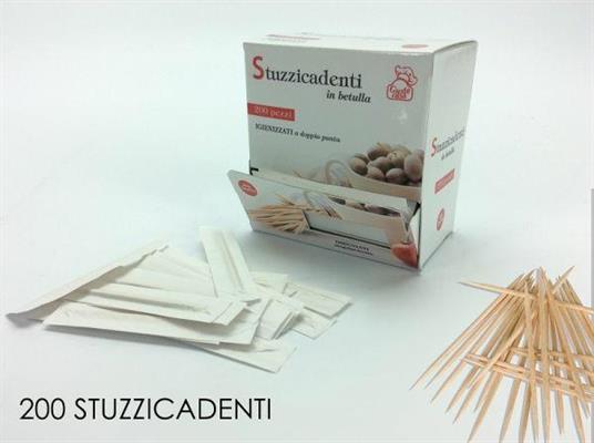 STUZZICADENTI IMBUSTATI IN SCATOLA 200PZ