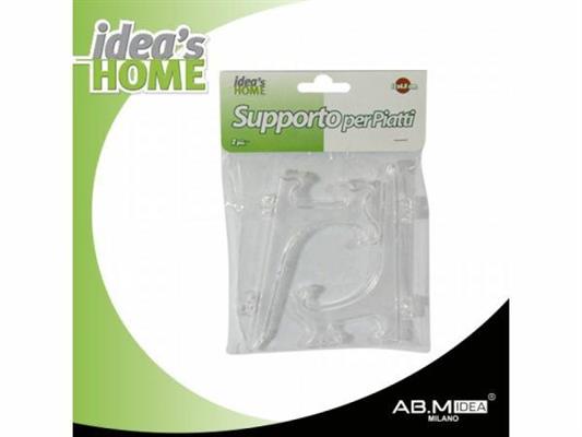 SUPPORTO PIATTI IN PLASTICA CONF. 2PZ 11X4,5CM