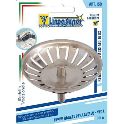 TAPPO BASKET PER LAVELLO INOX