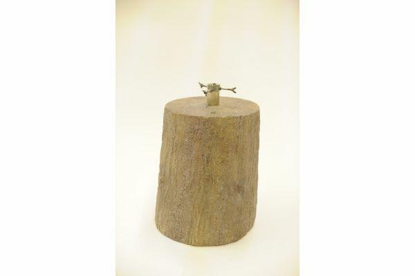 BASE PER ALBERO GRANDE CON SUPPORTO IN METALLO 35X35X46,5CM