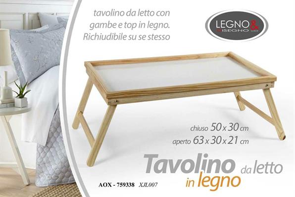 TAVOLINO LETTO 50 X 30 X 23 CM