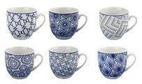 TAZZA CAFFE' AMALFI BLUE SENZA PIATTINO CONF. 6PZ