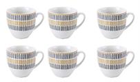 TAZZA CAFFE' SENZA PIATTINO CONF. 6 PZ BRA' CREMA