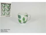 TAZZA CAFFE' DECORO PIANTE TROPICALI CONF. 6PZ