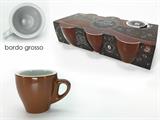 TAZZA CAFFE' CARIBE MARRONE CONF.6PZ