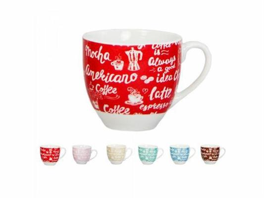 TAZZA CAFFE' SENZA PIATTINO CONF.6PZ DECORO FRASI