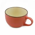 TAZZA COLAZIONE EFFETTO POROSO COLORE ROSSO 480ML