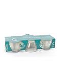 TAZZA CAFFE' IN VETRO TRASPARENTE CONF. 6 PZ 9 CL