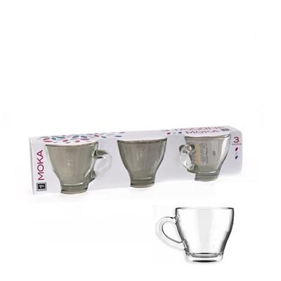 TAZZA CAFFE' IN VETRO 9CL CONF. 3PZ