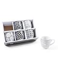 TAZZA CAFFE' SET 6 PZ DECORI ASS