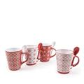 TAZZA MUG VIETRI CON CUCCHIAINO 12 X 9 X H11 CM COLORI ASS