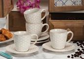 TAZZA CAFFE' CERAMICA ICON SET 4PZ 4DECORI ASS.