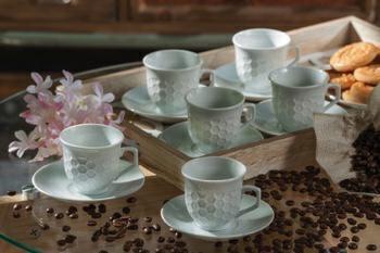 TAZZA CAFFE' CON PIATTINO CONF.6PZ