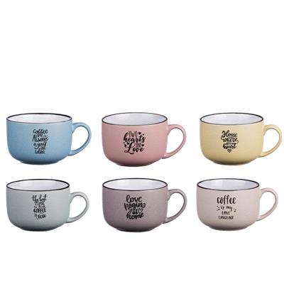 TAZZA COLAZIONE JUMBO ADEJE 600 ML 12 X H9 CM 6 COLORI ASS