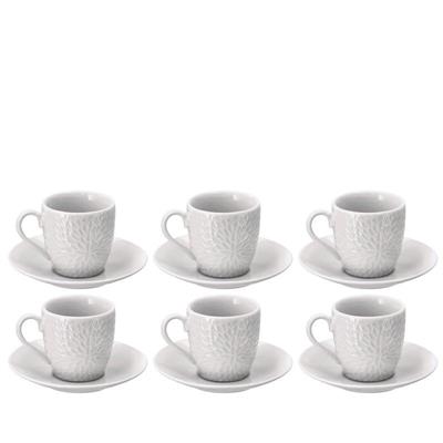 TAZZA CAFFE' PORCELLANA SET 6 PZ