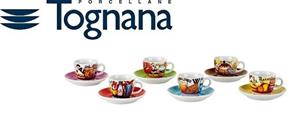 TAZZA CAFFE' CONF.6PZ CON PIATTINO IRIS BREAKFAST