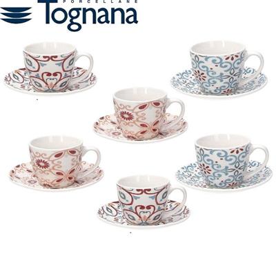 TAZZA CAFFE' CON PIATTINO CONF. 6 PZ IRIS RIBEIRA