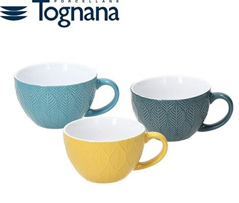 TAZZA COLAZIONE 360 CC RELIEF MAYA COLORI ASS