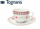 TAZZA THE CON PIATTINO CONF.6PZ OLIMPIA VICHY RED