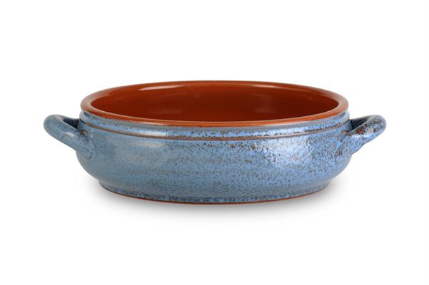 TEGAME TERRACOTTA BASSO FASCINO ANTICO BLU 25CM