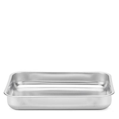 TEGLIA RETTANGOLARE INOX CM.25 ANTIADERENTE STEEL PAN